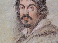 Chalk portrait of Caravaggio by Ottavio Leoni, circa 1621