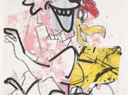 Untitled, 2009. The Morgan Library & Museum, Gift of Blake and Courtney Johnson, Los Angeles, CA, 2021.111. Photography by Janny Chiu. © George Condo, Courtesy the artist and Hauser & Wirth.