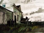 Andrew Wyeth, John Olson's Funeral, 1945.
