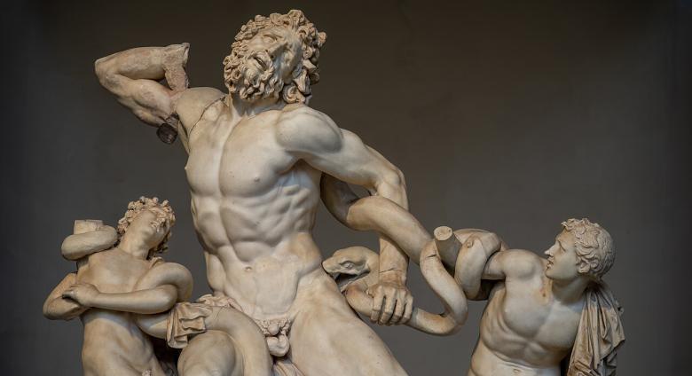 Laocoön and His Sons (Laocoön Group), ca 200 BCE or possibly 27 BCE - 68 CE. Housed in the Vatican Museums. License