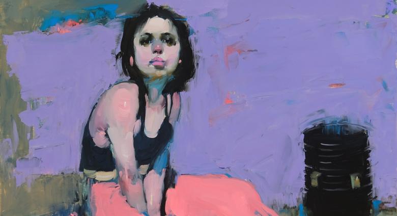 Milt Kobayashi  Lavender and Strawberries  Oil  18” x 18”  $12,300