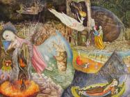 Leonora Carrington, Les Distractions de Dagobert, 1945.