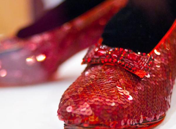 Ruby slippers from the film The Wizard of Oz displayed at the National Museum of American History (Smithsonian Institution). License