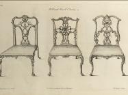 Thomas Chippendale, The Gentleman and Cabinet-maker's Director: Being a Large Collection of . . . Designs of Household Furniture in the Gothic, Chinese and Modern Taste . . ., 1754. Printed book, engraved plates. 17 3/4 x 12 1/4 x 2 inches (45 x 31 x 5 cm).